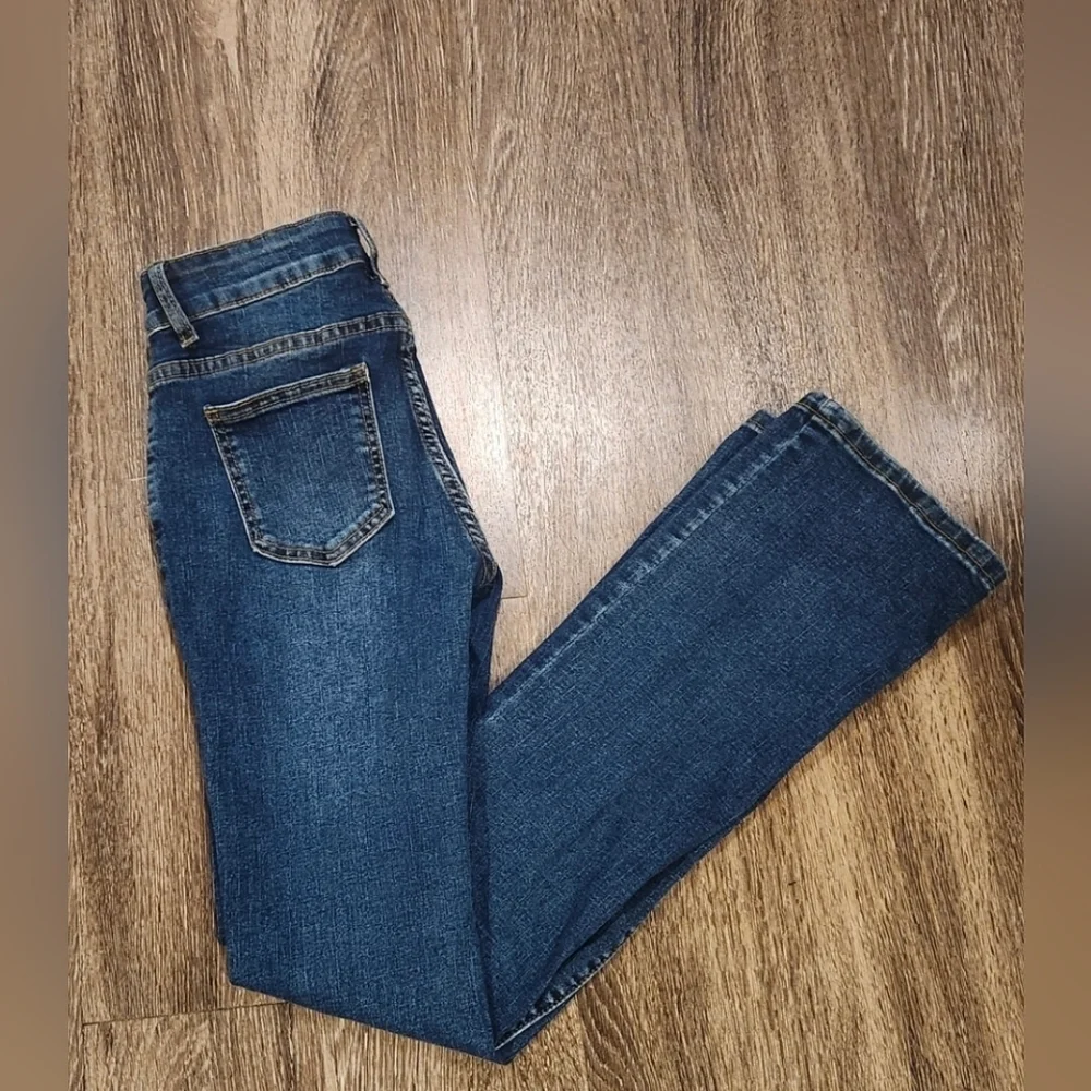 SHEIN Classic Blue Wide Leg Jeans